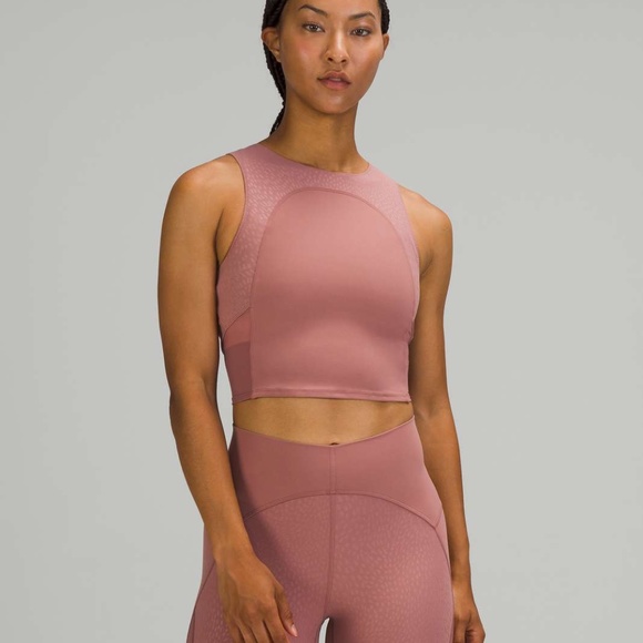 Lululemon Nulu and Mesh Yoga Tank Top Spiced Chai - Picture 5 of 9